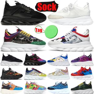 Hombres Reacción en cadena Zapatos de diseñador para mujer para zapatillas de deporte de plataforma Gamuza de goma Triple Negro Blanco Bluette Rojo para hombre zapatillas de deporte casuales de lujo Plate-forme