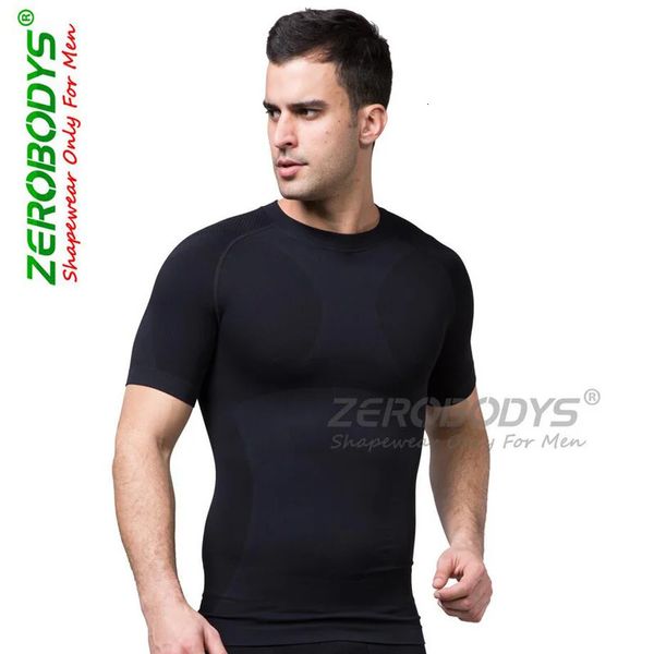 Hommes poitrine Shaper musculation minceur ventre ventre ventre gros brûlure Posture correcteur Compression chemise Corset pour homme 240220
