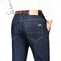 Mannen Klassieke Geavanceerde Fi Merk Jeans Man Losse Rechte Buis Stretch Masculino Denim Broek Heren Broek Overalls 776f #