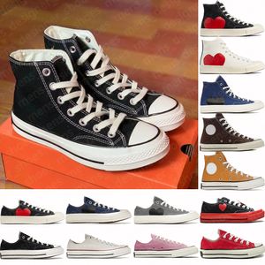 Men Classic Designer canvas schoenen Chuck Taylor All Star 70 Platform Sneaker Hi Zwart Witblauw Red Ox Gray Perkament Fashion Mens Trainers Outdoor Dames Sneakers