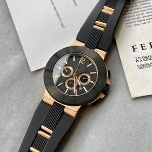 Reloj de moda clásico para hombre, batería de cuarzo, reloj de esfera grande, banda de goma de 44 mm, reloj informal resistente al agua de lujo, reloj deportivo Montre de Luxe, reloj para hombre de alta calidad