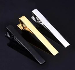 Clip de corbata clásico para hombre, Clips de pellizco para corbata, color plateado, dorado y negro, adecuados para aniversario de boda, negocios y vida diaria ZZ