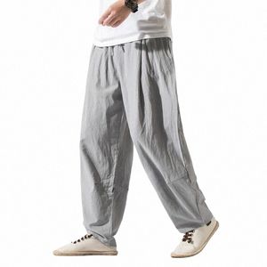 ropa de hombres nuevos verano japonés casual streetwear harajuku cott pantalones holgados pantalones machos de flores de gran tamaño pantalones m-5xl 54mk#