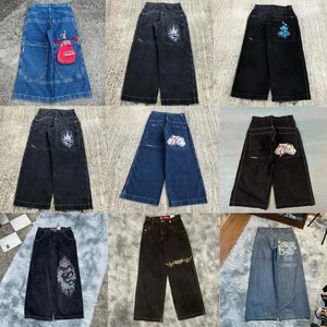 Vêtements pour hommes jnco jeans baggy y2k hip hop brodé jean de haute qualité