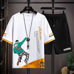 Hommes de vêtements pour hommes short t-shirt anime one pièce sauron arrière imprimement short japon street hip hop loisirs sports hommes vêtements 240430
