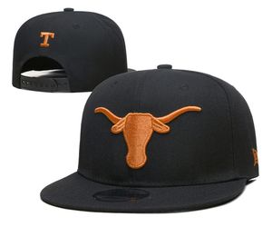 Heren college football caps Texas Longhorns Georgia Florida hoeden rood zwarte snapback pet sport outdoor hoed