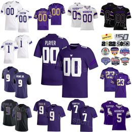 Hommes College Football Washington Huskies Jerseys Université 9 Michael Penix Jr 7 Dillon Johnson 8 Will Nixon 1 Rome Odunze 2 JaLynn Polk 11 Jalen McMillan Uniforme