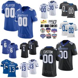 Hommes College Kentucky Wildcats Football 13 Devin Leary Jersey Université 1 Ray Davis 7 Barion Brown 31 Maxwell Hairston 9 Tayvion Robinson 54 DEryk Jackson 6 Dane Key