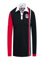 Men Colorblock Polo Shirt 100 katoen met lange mouwen Patchwork Polo shirts Men039S Homme Casual Male Golf Sport Shirt Tops FM1881219