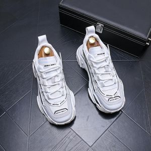 Mannen comfortabel nieuwe laarzen uitverkoop modieus hete heren causale mode ademende licht lederen zapatillas hombre b6 486 375