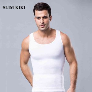 Mannen Compression Shirt Mens Afslanken Body Shaper ABd Buik Vest om Mensen te verbergen Boobs Elastic Compress Shirts Shapewear Belt Tank