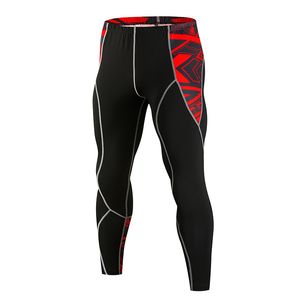 Mannen Compressie Tights Leggings Run Jogging Sport Broeken Gym Fitness Training Mannelijke MMA Fitness Sneldrogende Broek R0417