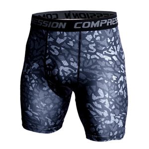 Men Compressie onder Laag Korte broek mode 3D -print camouflage atletische panty shorts bodems magere bodem 220714