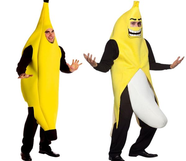 Hommes Cosplay adulte Festival Costume vêtements drôle Sexy banane Costume nouveauté Halloween noël carnaval fête Dress Up9892081