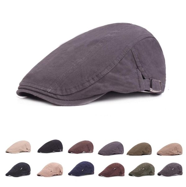 Hommes coton casquette plate ajustement doux Cabbie gavroche merveilleux mode classique gavroche Ivy chapeau femmes conduite Cabbie irlandais chasse Berret3695209