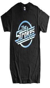 Camiseta de algodón de hombres Tops de verano The Strokes T Shirt Men Indie Rock Band Camiseta Homme Homme Black Camiseta Drop 2206065447277