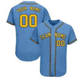 Maillot de Baseball personnalisé pour hommes, entièrement cousu, avec tous les noms, numéros et noms d'équipe, veuillez ajouter des remarques dans la commande S-3XL 046