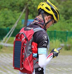 Sacs à vélo pour hommes sac à dos solaire solaire 65 W 5V sac à dos étanche pour ordinateur portable.