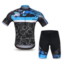 Ensemble de maillot de cyclisme pour hommes respirant à séchage rapide chemise de vélo à manches courtes et short rembourré en Gel vtt ensemble de tenue de cyclisme