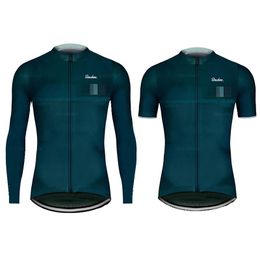 Men ciclistas Jerseys Raudax Camisas de manga larga Kit de ropa de bicicleta MTB Bike Wear Triatlon Maillot Ciclismo 240318