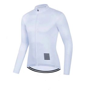 Hommes maillots de cyclisme blanc manches longues automne vêtements vtt Pro équipe vélo chemises vêtements de vélo 240318