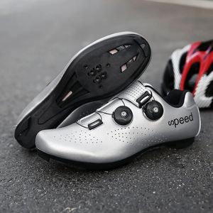 Chaussures de cyclisme pour hommes chaussures de course de cyclisme légères et respirantes chaussures de course de cyclisme SPD vitesse chaussures de sport de cyclisme taille 38-47 240313