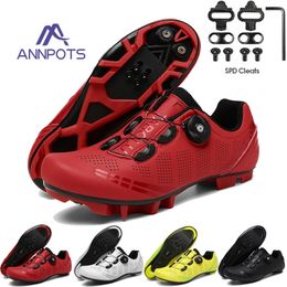 Scarpe da ciclismo da uomo Scarpe da ciclismo professionali MTB Road SPD Scarpe da corsa piatte per uomo Calzature da mountain bike traspiranti Antiscivolo 240108