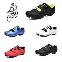 Hommes cyclisme Sneaker vtt chaussures De vélo sport vélo rouge blanc vitesse course femmes BICYCL chaussures Sapatos De Ciclismo grande taille 48 240108