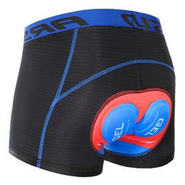 Pantalones cortos de ropa interior de ciclismo para hombre, pantalones cortos de bicicleta MTB acolchados 5D transpirables ligeros