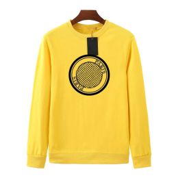 Men Deisgner Hoodies Hoge kwaliteit Mode Zwart gele brief Afdrukken Sportkleding Loose Fit herfst Winter Sweatshirt CJG23071916