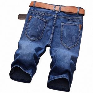 Mannen Denim Jeans Korte Dunne Nieuwe Casual Cool Design Zomer Broek Korte Elastische Slanke Dagelijks Hoge Kwaliteit Broek T11n #