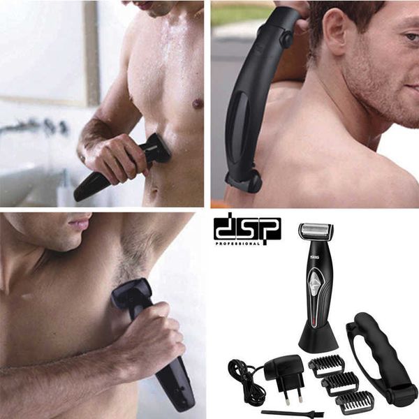 Hombres Depilación Depiladora Áreas sensibles Afeitadora Bodyshaver Eliminar Máquina de vello corporal corto Afeitado sexual Bikini Bolas íntimas Razor P0817