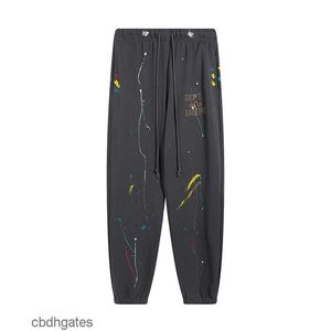 Hommes Deptt peint à la main Sweat Gallery coton pantalon mode Graffiti longue encre pantalon Leggings hommes femmes lettres impression Irjf