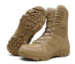 Hombres Botas militares tácticas Desert Working Safty Shoe Army Combat Boot Militares Tacticicos Zapatos zapatos para hombres Feamle