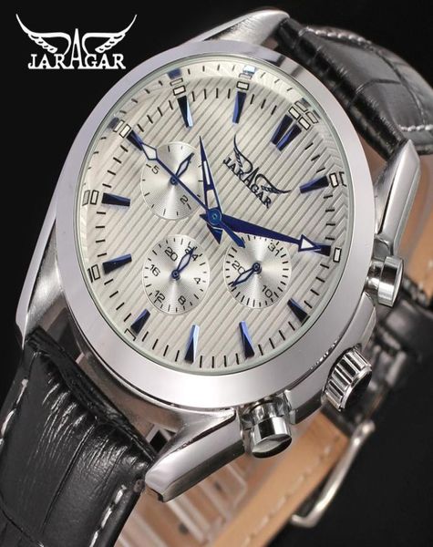 Diseño de hombres 3 Diale Material de cuero de acero inoxidable Material de moda automática Tipo de encanto de China Reloj Wristwatches3583250