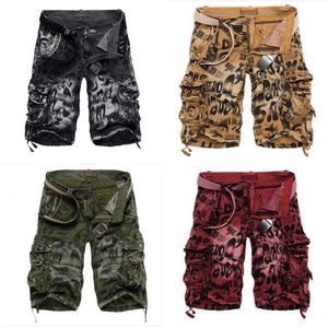 Hommes Design Camouflage Camouflage Mishargo Military Shorts Bermuda Masculina Jeans masculin Male décontracté denim baggy 29-42 210713