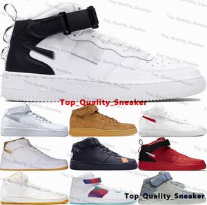 Hommes Designer AirForce 1 Taille 5 11 Baskets Baskets Chaussures De Course Casual Air AF1s Us 5 Us5 Forces One High Femmes Gris Doré Blanc Dames Zapatillas Plateforme Bleu