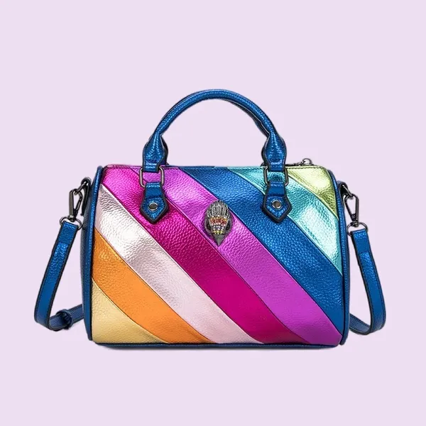 Sac de créateur masculin coloré arc-en-ciel coeur Kurt Geiger Fashion Crossbody Sacs Single Chain Eagle Poldoule Plaine pochette plaquée Courette en cuir XB155 C4