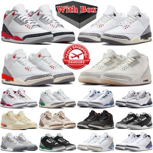 Nike Air Jordan 4 3 Hombres diseñador zapatos de baloncesto Tinker Mocha Katrina JTH NRG Línea de tiro libre Cemento negro Corea Blanco Trainer superior Zapatilla