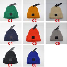 Hommes concepteurs chapeaux de bonnet de couleur solide chapeau tricoté femmes broderies bonnet gorra lettres unisexes vintage casquette