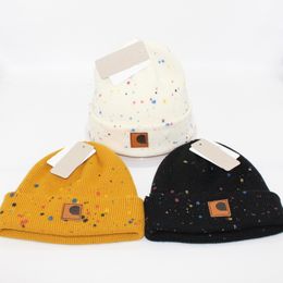 Hombres diseñadores de gorro de gorro de color sólido sombrero de punto de punto