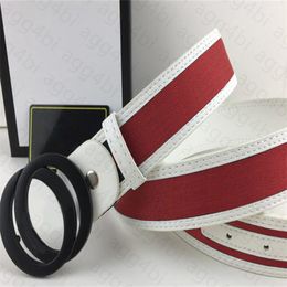 Ceinture de styliste pour hommes et femmes, en cuir véritable, couleur noir et blanc, en cuir de vache, ceintures pour hommes avec boîte d'origine ggs