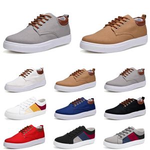 Men Designer Casual Shoes Women No-Brand Sports Sneakers Nieuwe stijl Flat Gray Fog Wit Zwart Rood Gray Khaki Blue Fashion Mens Shoes Trainers Outdoor 39-47