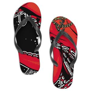 Men Designer aangepaste schoenen Casual Slippers Heren Blue Hand Painted Fashion Open Teen Flop Flops Beach Summer Dia's Aangepaste foto's zijn beschikbaar