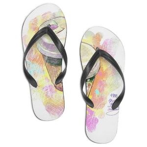 Chaussures personnalisées concepteurs Chaussures décontractées Mentides pour hommes Fashion blanc Open Toe Flip Flops Beach Summer Sides Des photos personnalisées sont disponibles