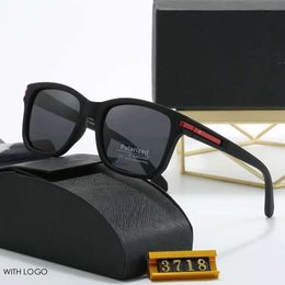 Men Designer Fashion Sunglasses Dames Triangle Full Frame Sunshade Mirror Polarisated UV400 Beschermingsglazen met doos