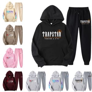 Hombres Diseñador Sudaderas con capucha Chándales Jogger Sudadera TRAPSTAR Mujer Sudadera con capucha Primavera Tendencia Manga larga Casual Sudadera con capucha Tops High Street Sudaderas Traje deportivo