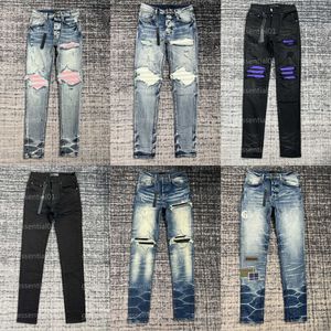 Hommes Designer Jeans Designers Amirs Jeans pour hommes Hip Hop Mode Stretch Skinny Denim Pantalon de haute qualité Jambe droite Jean Pantalon décontracté noir Amirir Jens