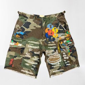Designer Jeans concepteur femmes hommes unisex camouflage pantalon de cargaison printemps été shorts décontractés