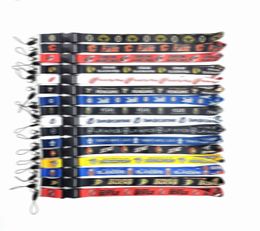 Men Designer Keychain Ice Hockey Team Sport mobiele telefoon lanyard riemen kledingsleutels keten ID kaarten houder afneembare buckle lanyards